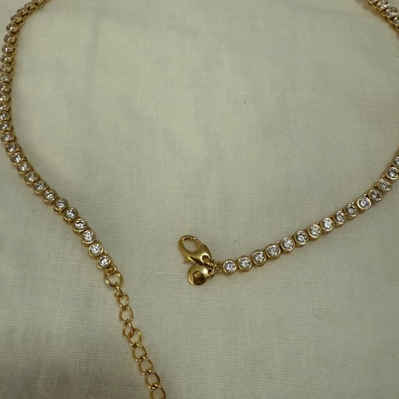 Madewell Tennis Collection Bezel Set Crystal Necklace - Picture 5 of 6